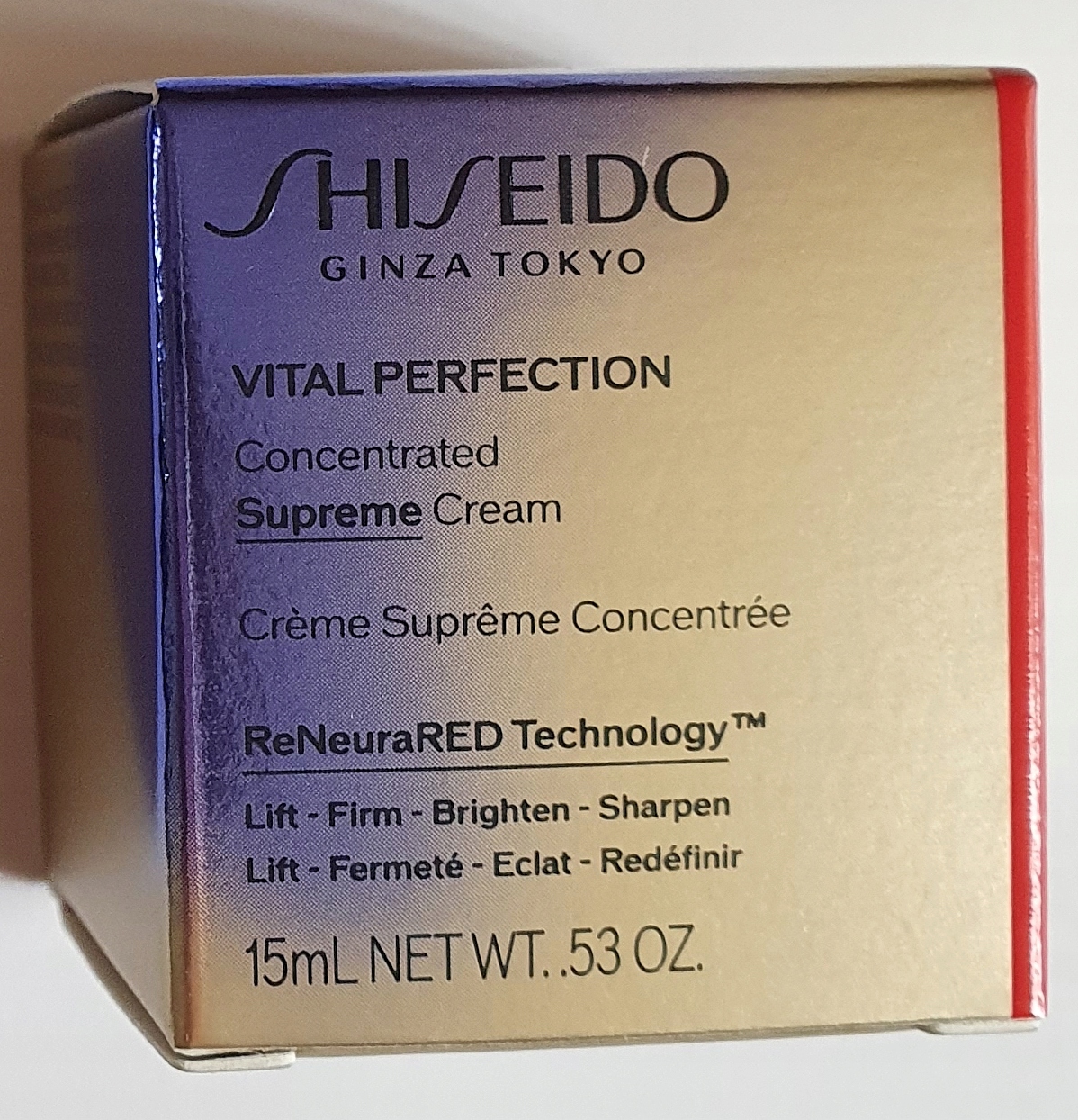 Shiseido Vital Perfection Supreme skoncentrowany krem do twarzy 15 ml