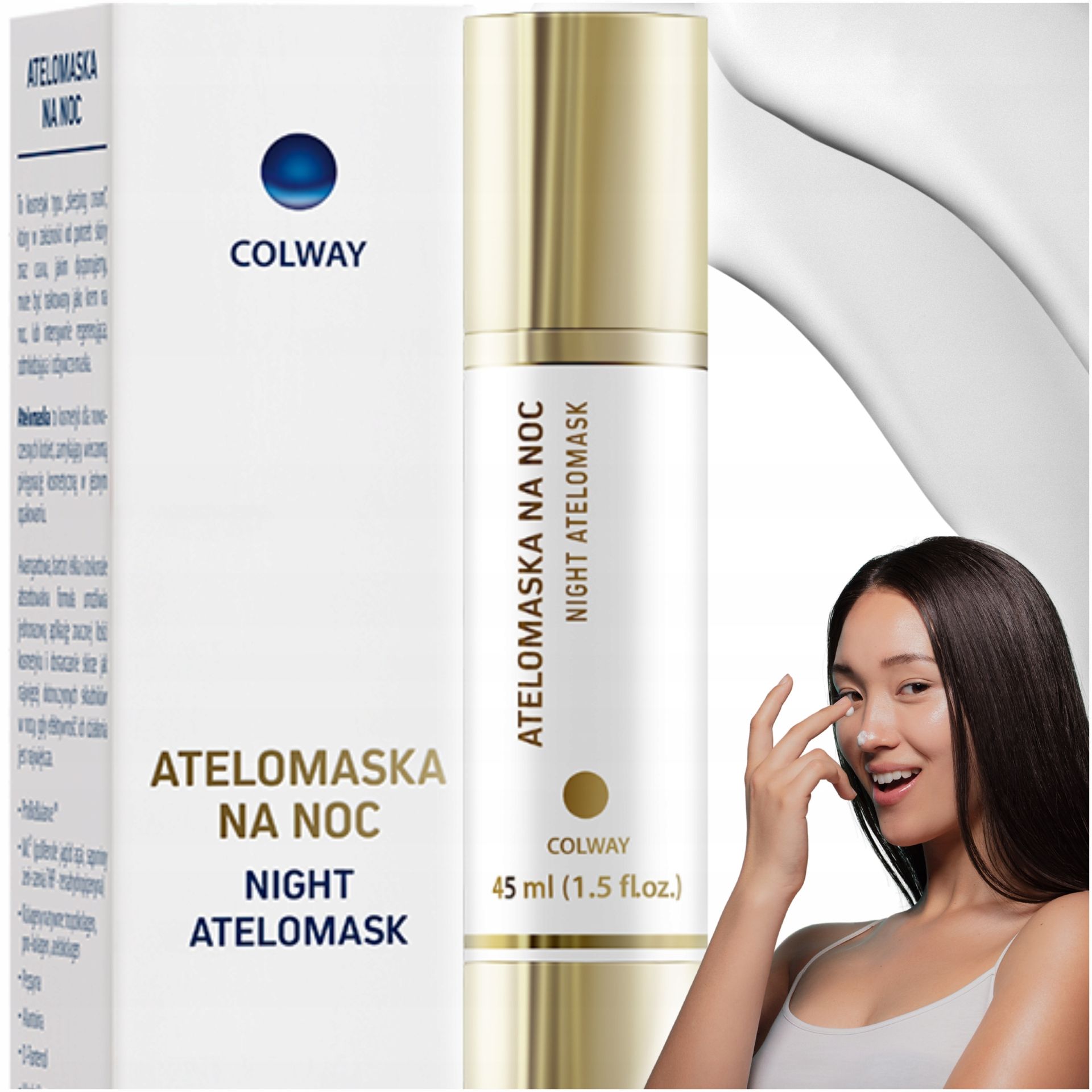 Krem do twarzy Liftingujacy na noc Colway 45ml żel do higieny intymnej