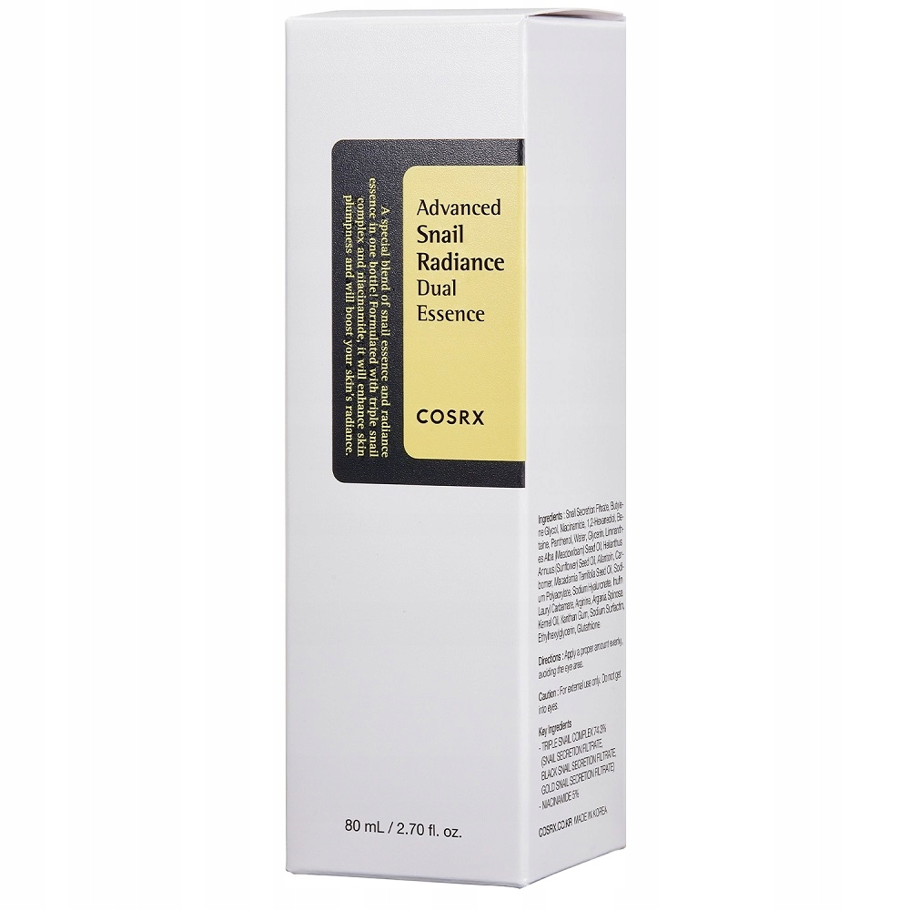 Cosrx Advanced Snail Radiance esencja krem do twarzy z mucyną ślimaka