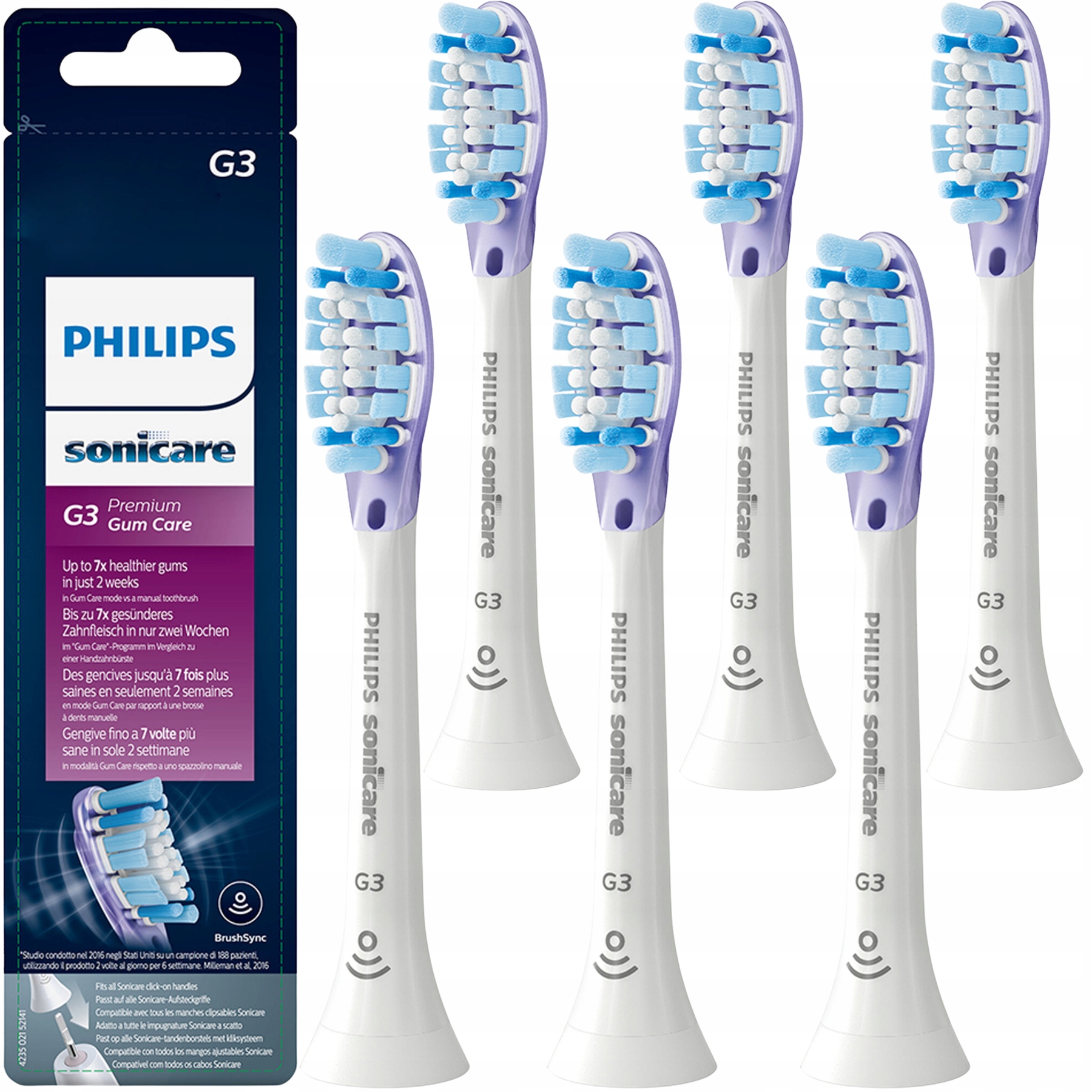 Końcówki do Szczoteczek Philips Sonicare HX9054/17 G3 Premium (6szt.)