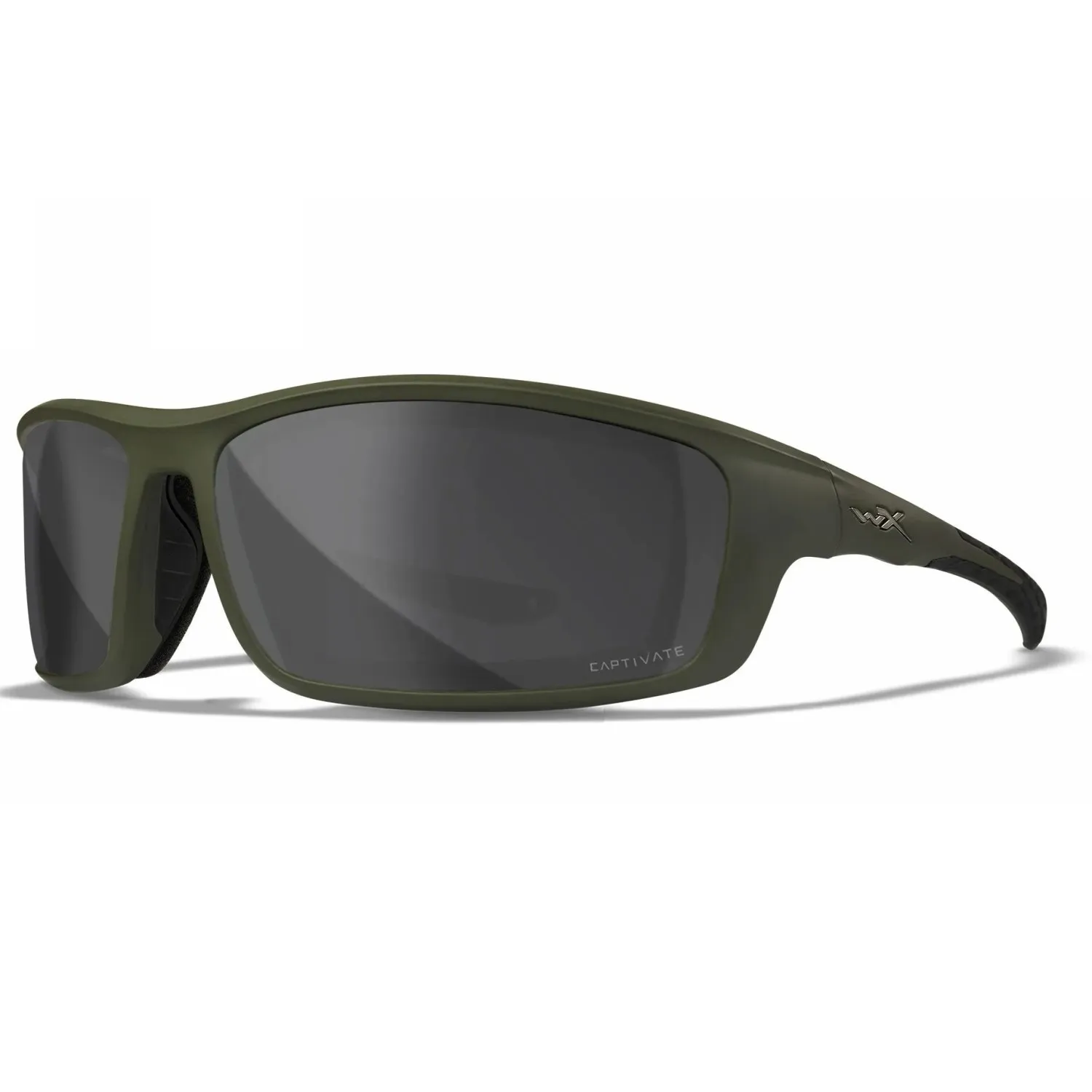 Okulary taktyczne Wiley X Grid Captivate Polarized Grey / Matte Utility Green Frame
