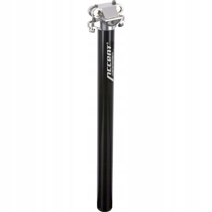 Accent Wspornik siodła SP-408 czarny / Długość: 350 mm / Średnica: 30,4