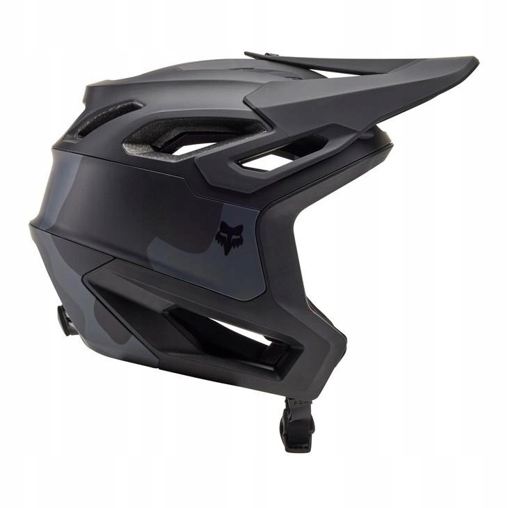 Kask rowerowy Fox Dropframe Pro Runn Black Camo czarny szary