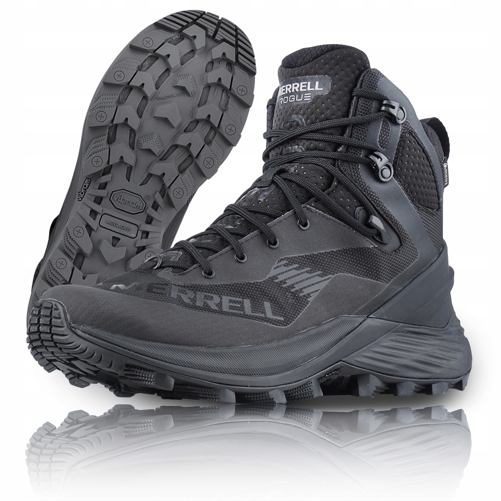 Merrell Wysokie Buty Trekkingowe Męskie Rogue 8 Gtx Gore Tex Czarne 42