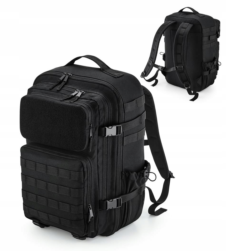 Duży Czarny Plecak Wojskowy Taktyczny Militarny Molle 35L