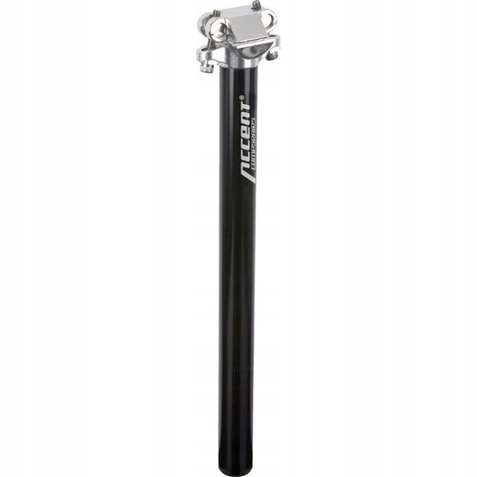 Accent Wspornik siodła SP-408 czarny / Długość: 350 mm / Średnica: 29,4