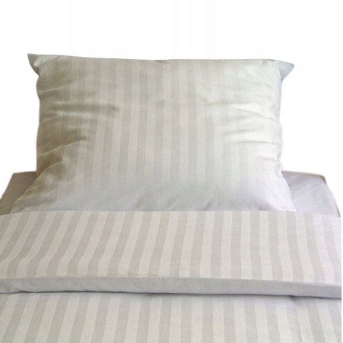 Pościel Adamaszek 160x200 2x Poszewka 70x80 Hotelowa Bawełniana 165 Gr