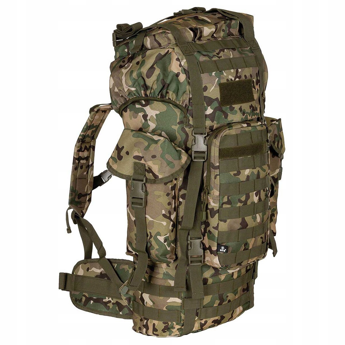 Plecak taktyczny wojskowy moro Mfh Bw Combat Molle 65 l Operation-Camo