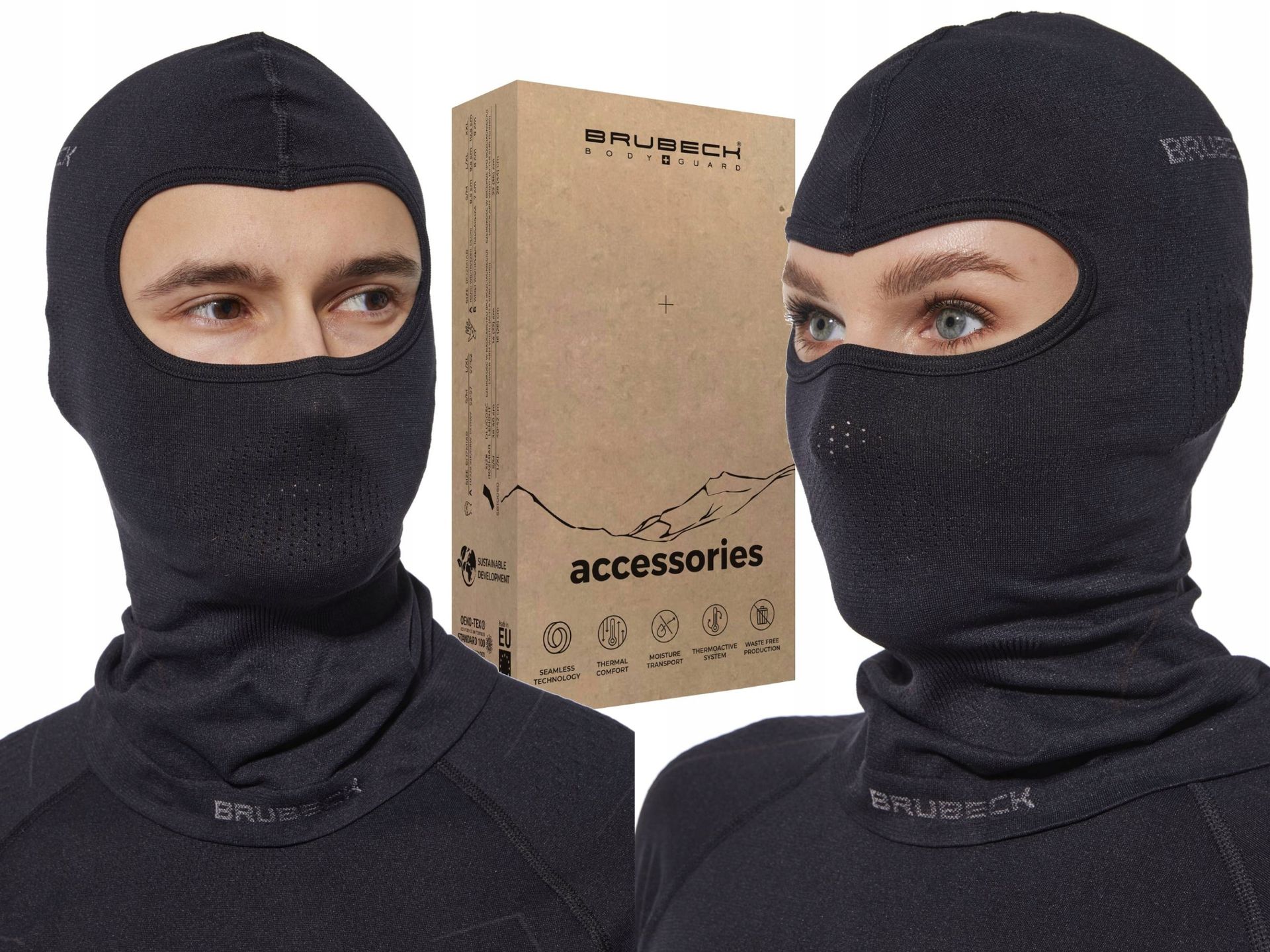 Brubeck Cooler Oddychająca Kominiarka Dla Rowerzysty Pod Kask Rowerowy S-m