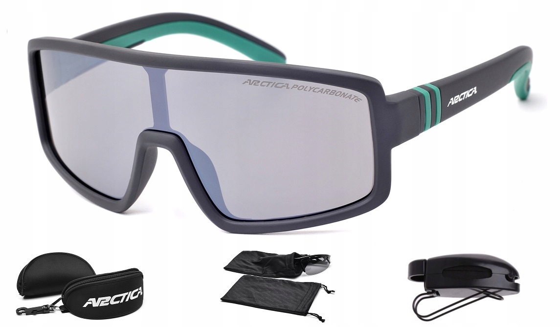Okulary Przeciwsłoneczne Dziecięce Rowerowe Arctica S-1010B Lustrzanka