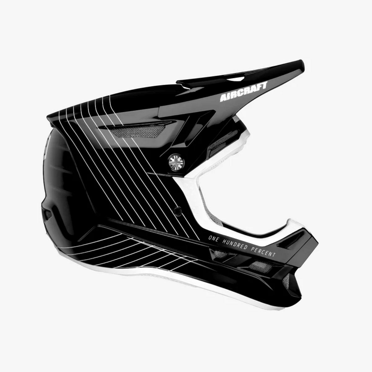 100 Procent Mtb Kask Rowerowy Model Aircraft Composite Kolor Czarny/biały R