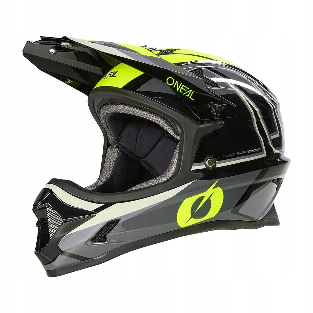 Downhillowy kask rowerowy Mtb Dh czarno-żółty S