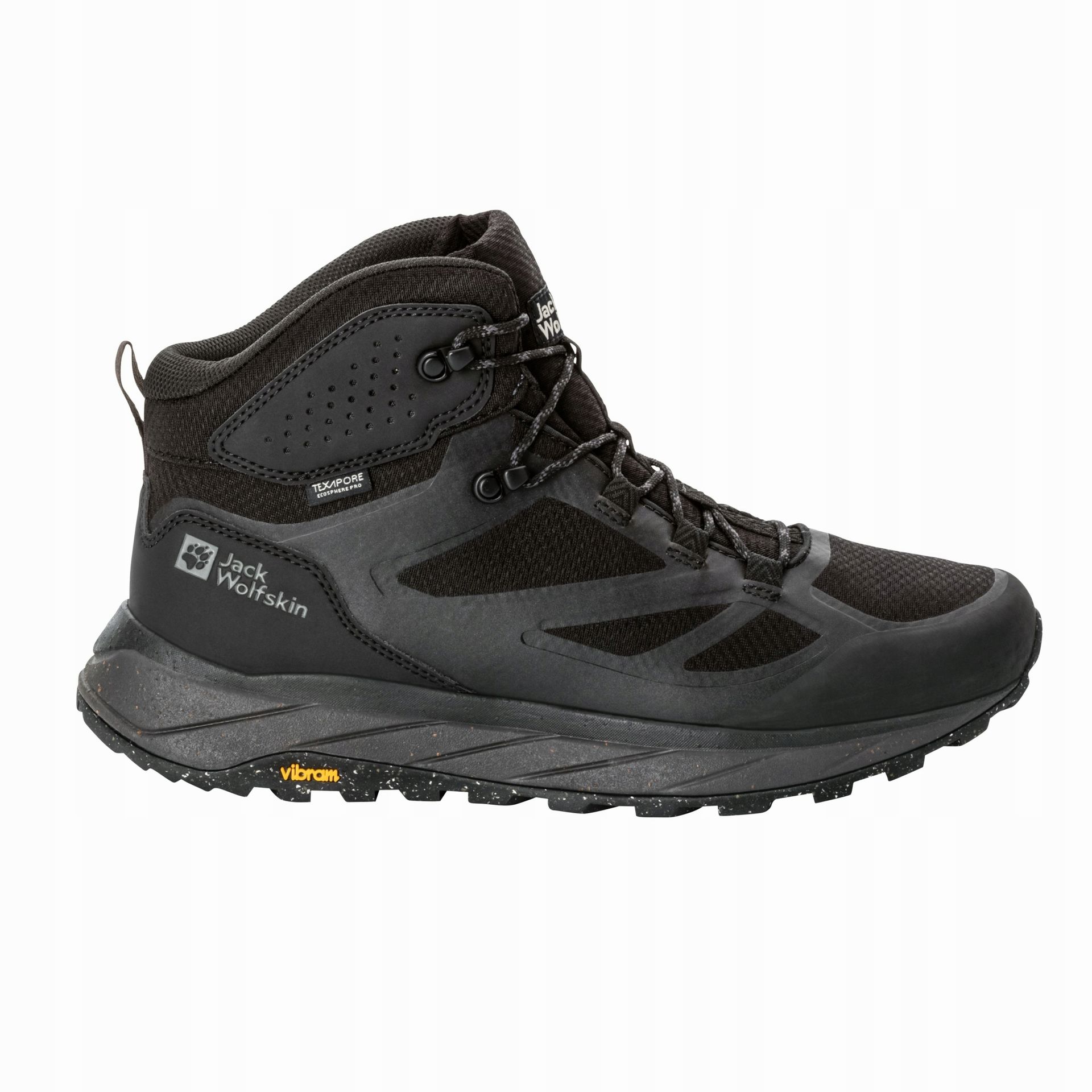 Męskie buty turystyczne Jack Wolfskin Terraventure Texapore Mid M Rozmiar butów (UE): 42,5 / Kolor: czarny/szary