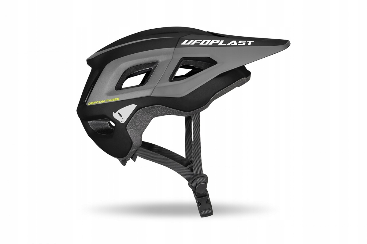 Ufo Kask Rowerowy Mtb Defcon Three szary czarny S/m