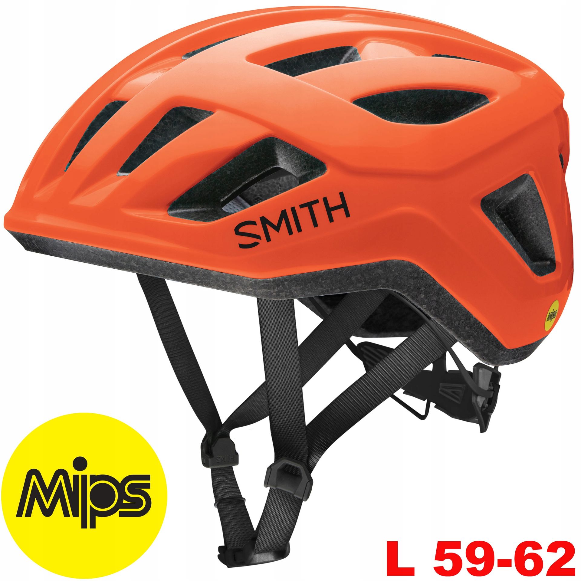 Smith Kask rowerowy szosowy miejski gravel rolki Signal Mips L 59-62 cinder
