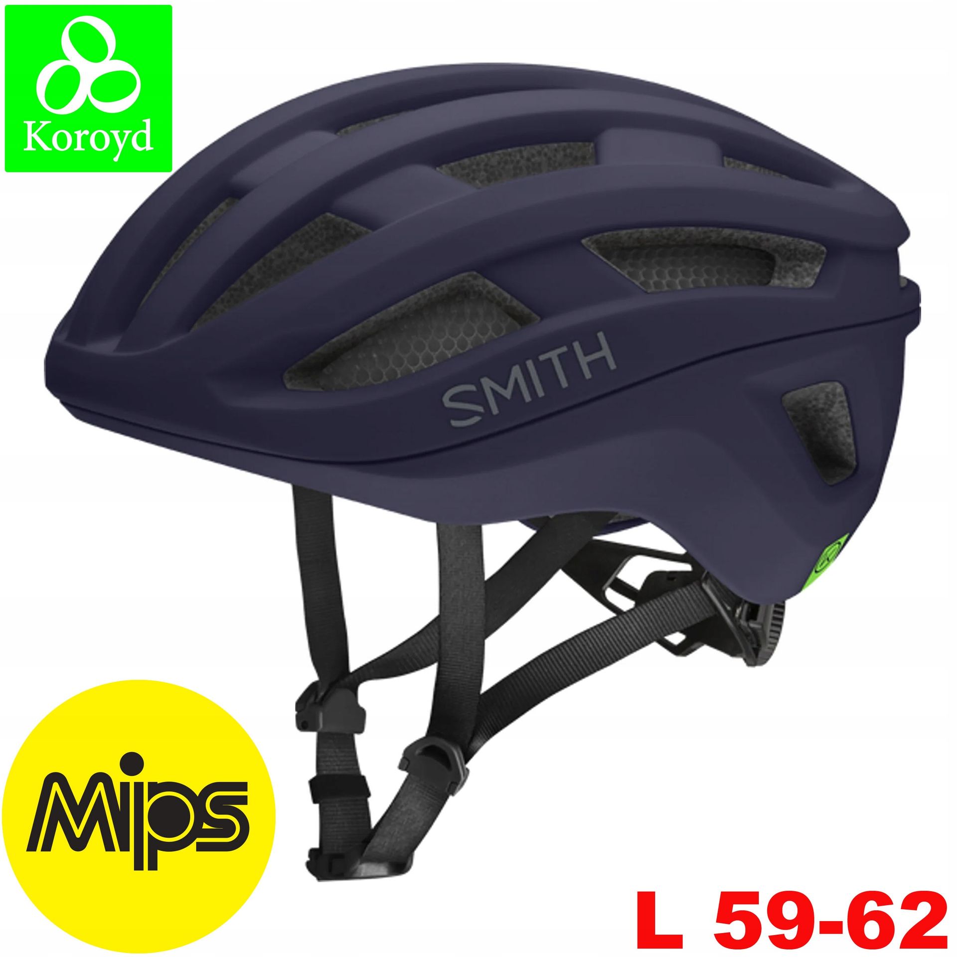 Smith Kask rowerowy szosowy miejski gravel Persist 2 Mips Koroyd L 59-62