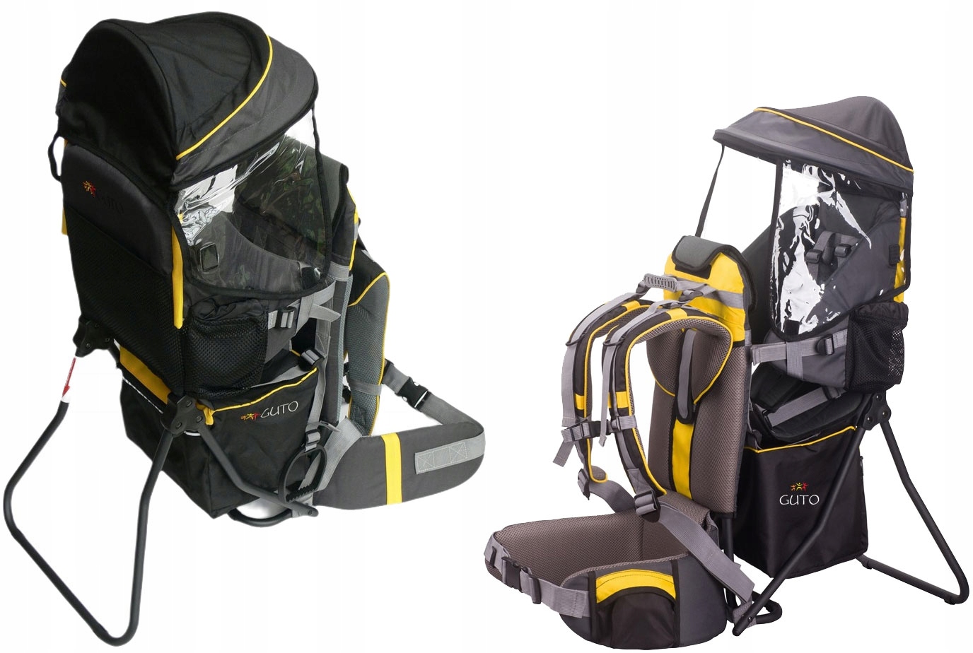 Nosidło Plecak turystyczny Guto Classic Black czarny dla dzieci