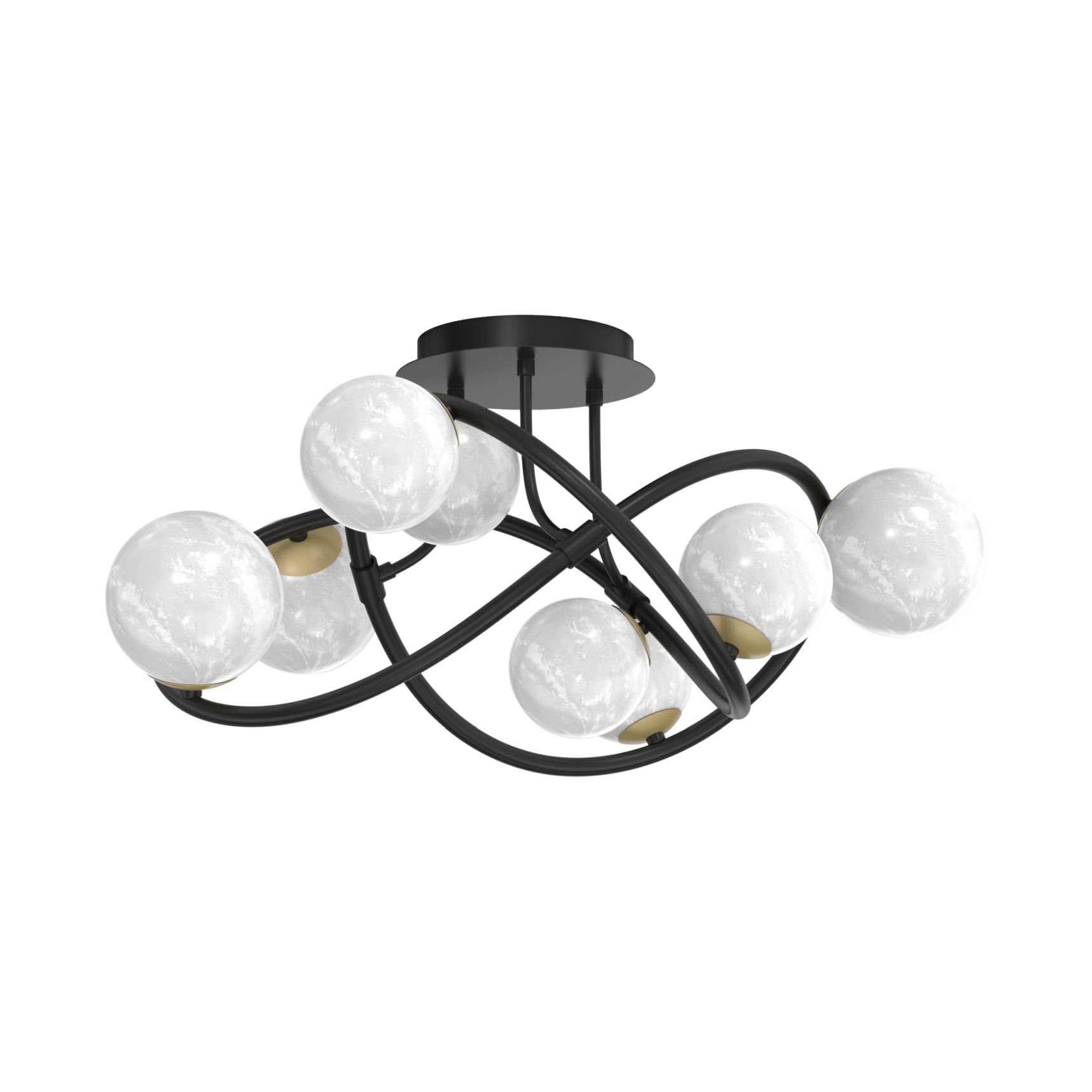 Molekularna lampa sufitowa do salonu MX4922-8-EBGN z serii NISYRO