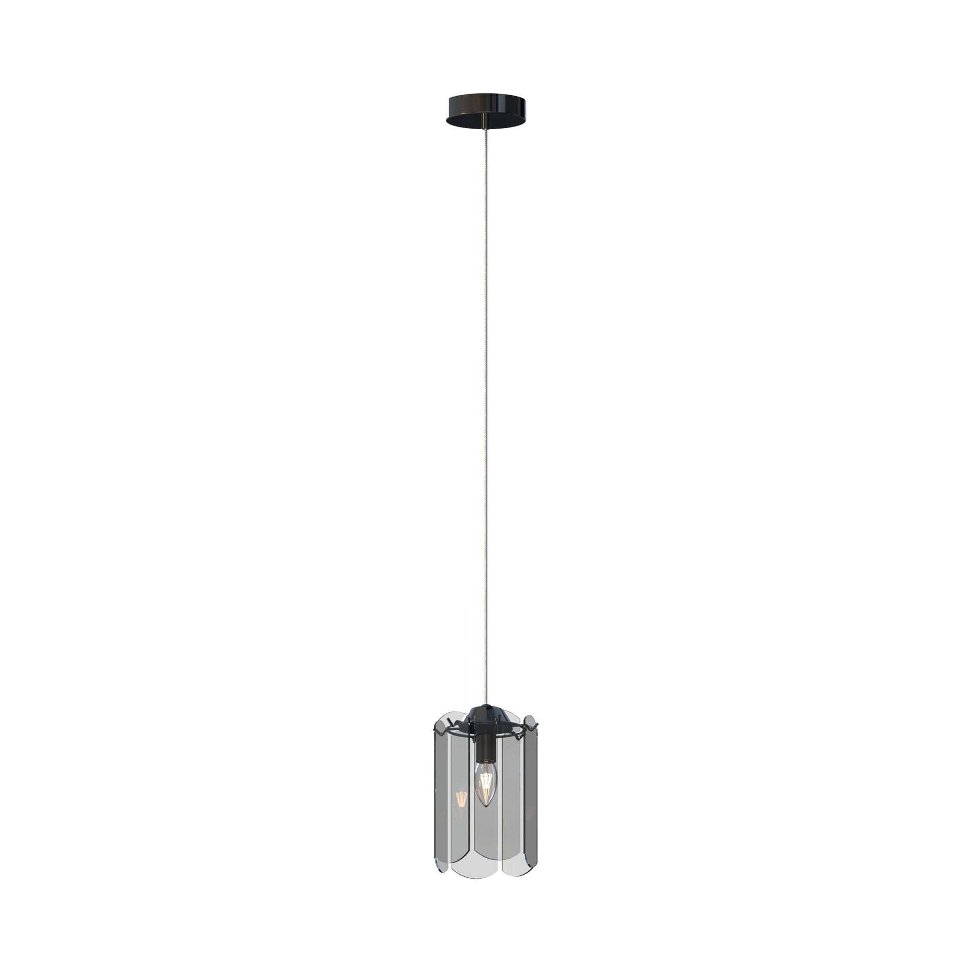 Elegancka, smukła lampa wisząca do kuchni MD3523-1-EBCN z serii NIRA 