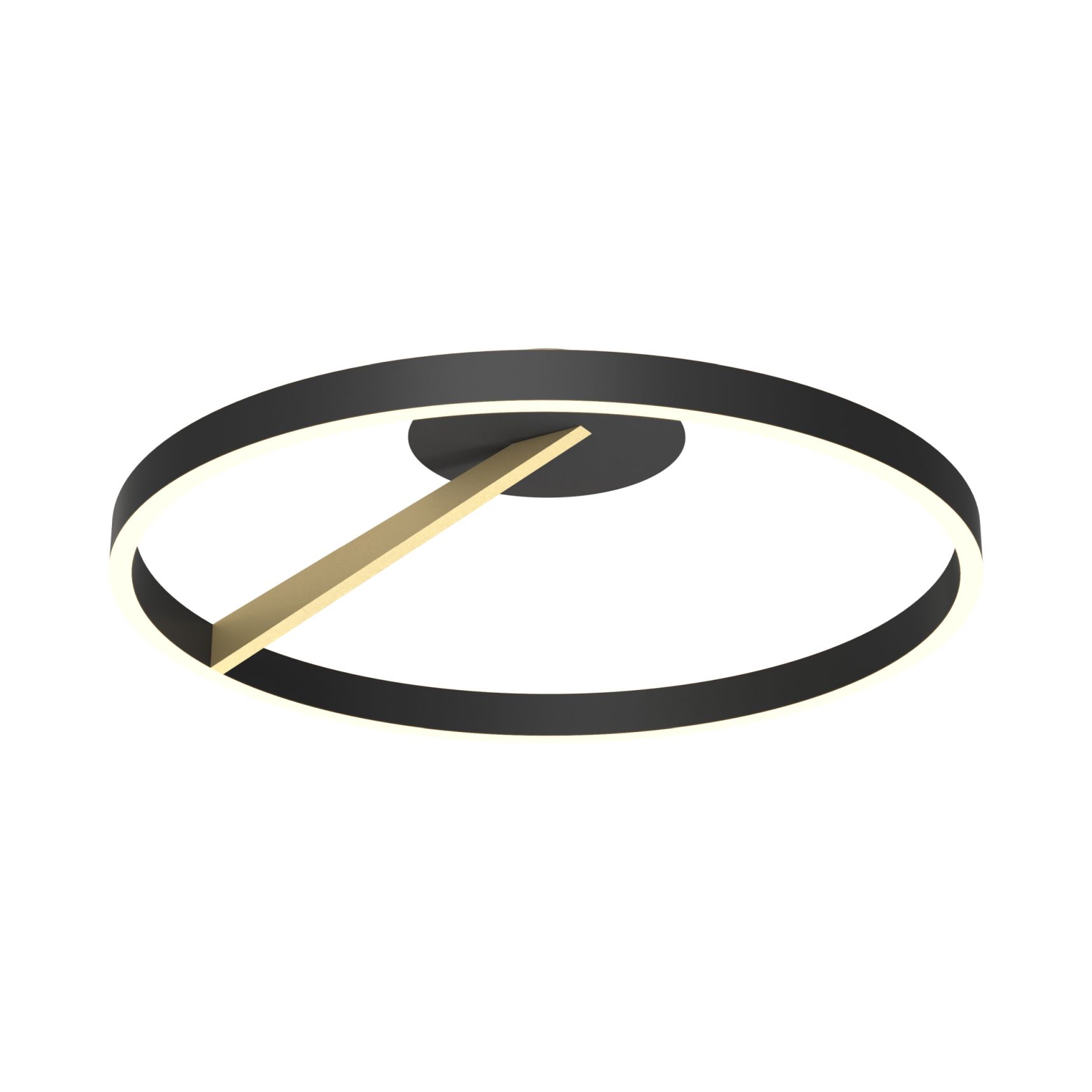 Minimalistyczny plafon na bazie okręgu MX3689-1L-3BGT z serii MALU