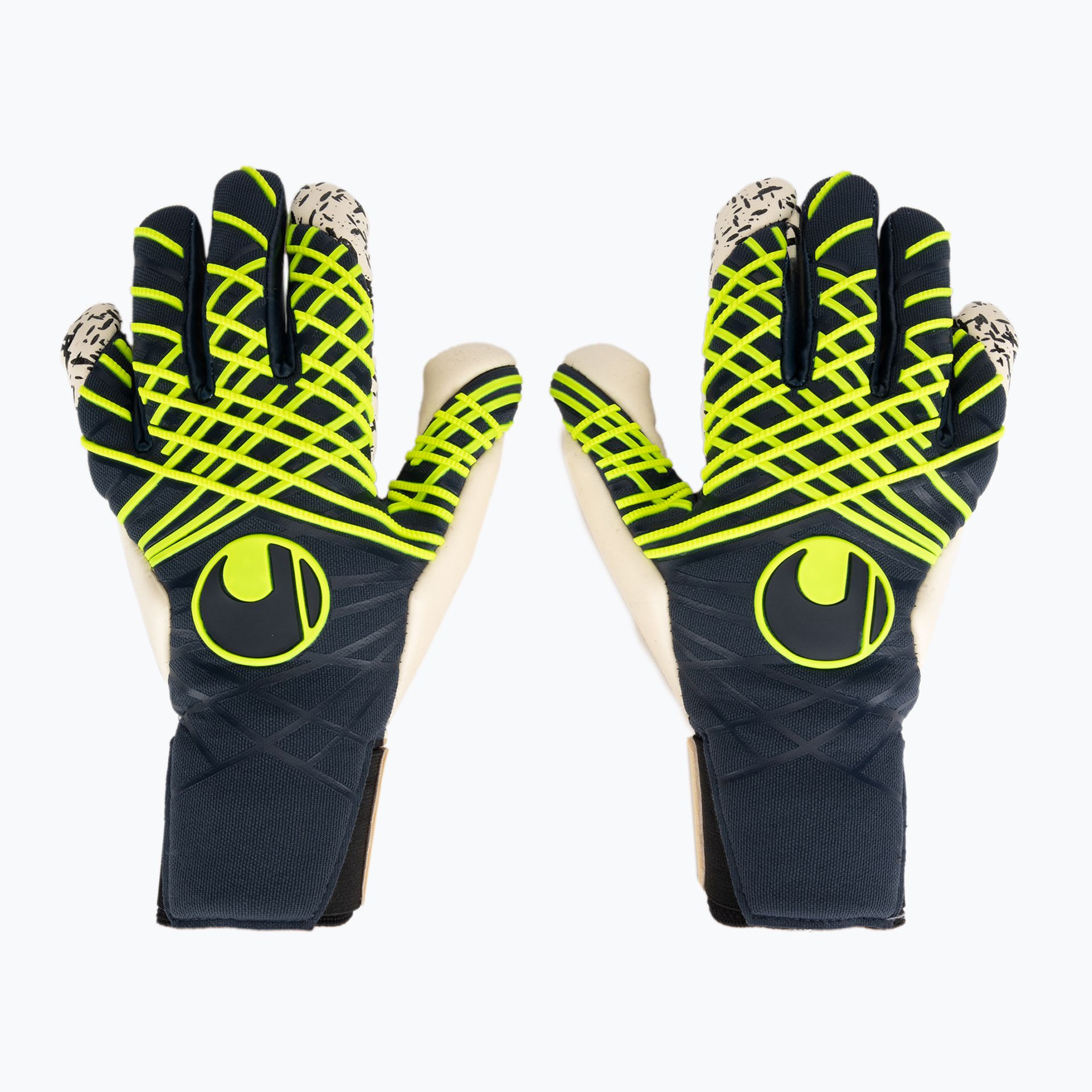 Rękawice bramkarskie uhlsport Prediction Flex HN navy/white/fluo yellow WYSYŁKA W 24H 30 DNI NA ZWROT
