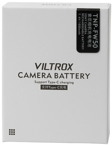 Akumulator Viltrox zamiennik Sony NP-FW50 z USB-C/Sony NP-FW50