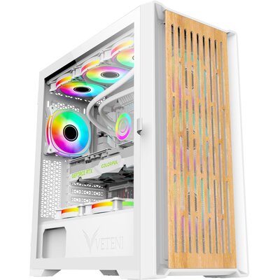 Obudowa VETENI Woody ARGB biała (VT-WOODY-01WH)