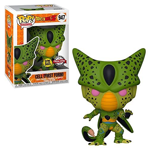 Funko Pop! Animacja: DBZ - Cell - (Pierwsza forma) - Świecące w ciemności - Dragon Ball Z - Kolekcjonerska figurka winylowa - Pomysł na prezent - Of..