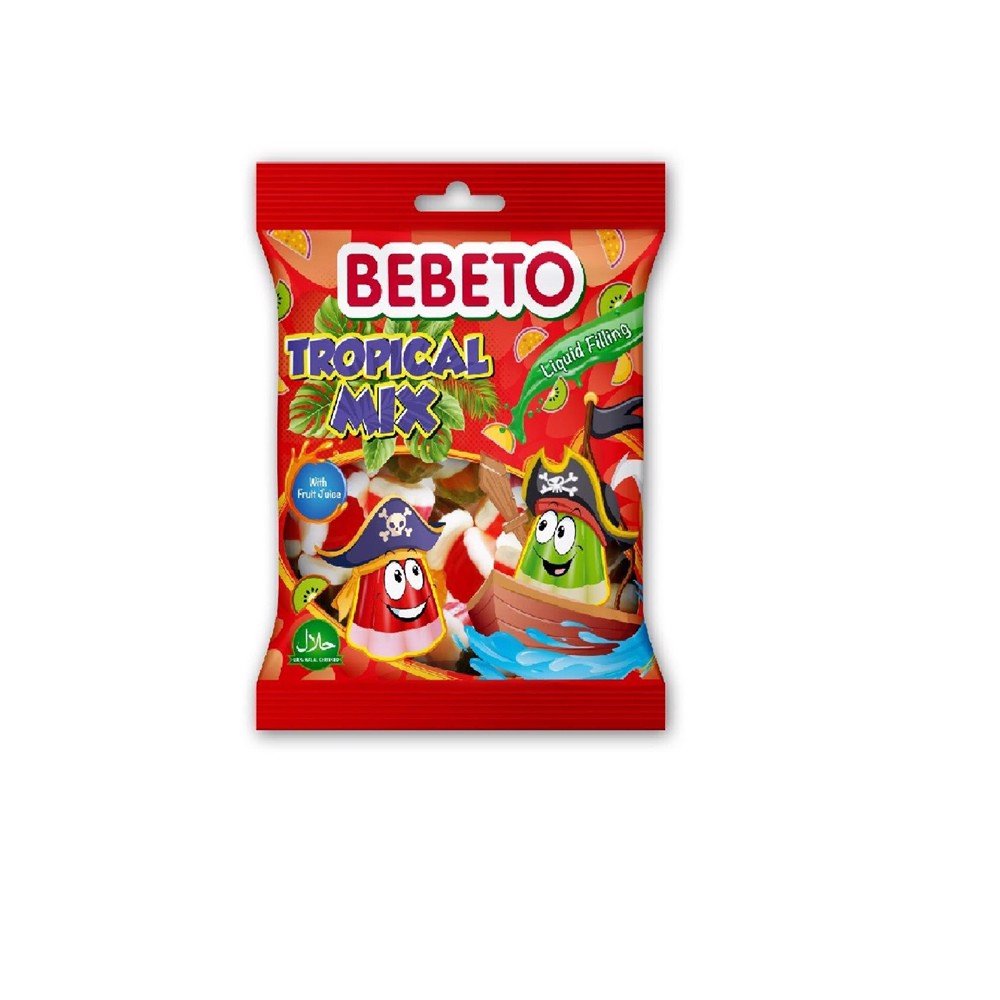 Odra Żelki Bebeto Tropical Mix 80G