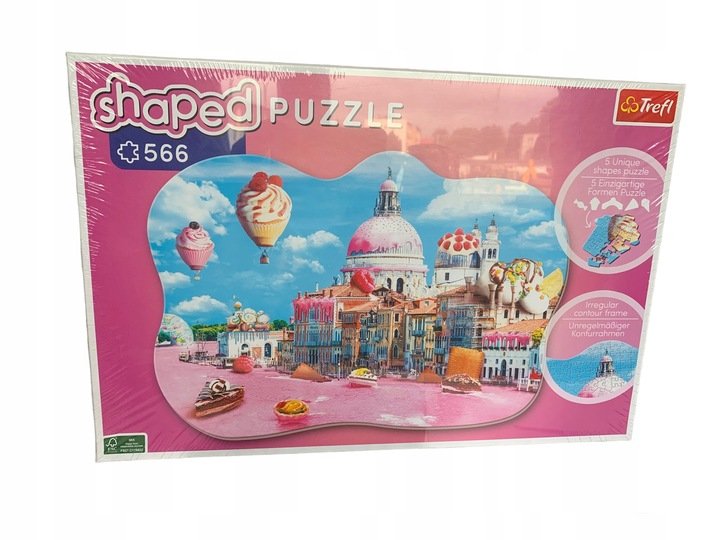 Puzzle Trefl Shaped 566 elementów Puzzle konturowo-kszałtowe, Wenecja