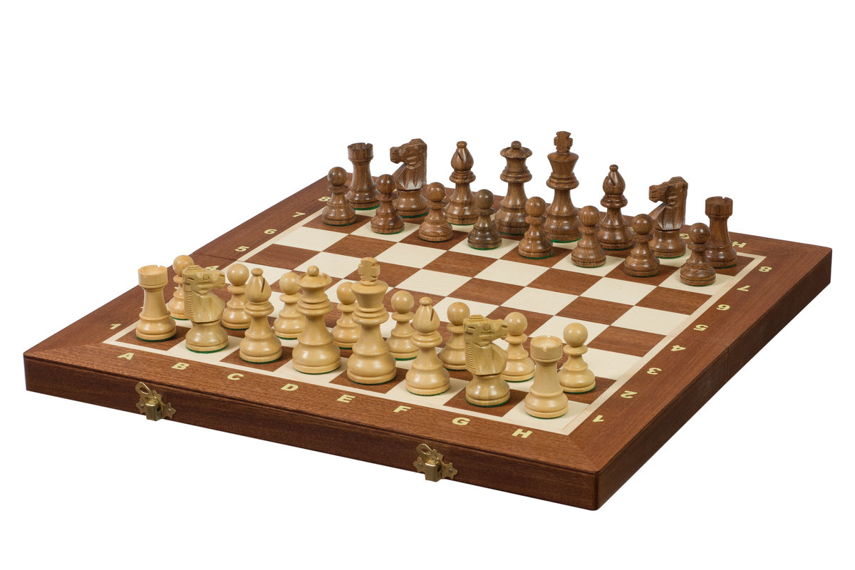 Szachy Turniejowe French Staunton Gold nr 4 (42x42cm)