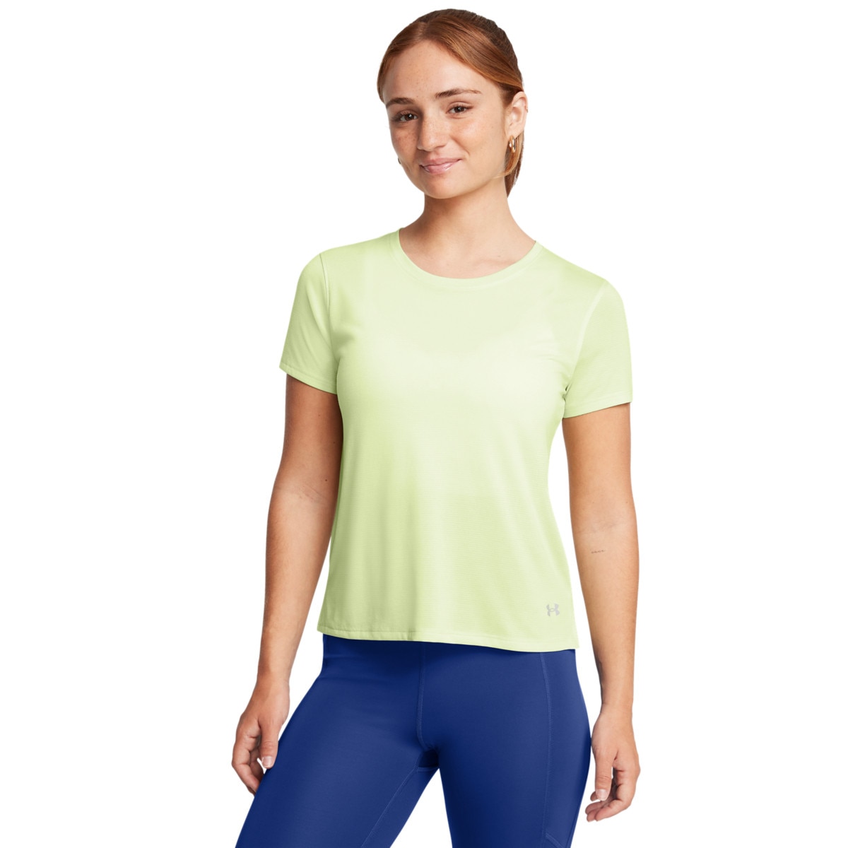 Damska koszulka do biegania Under Armour UA Launch Shortsleeve - zielona - UNDER ARMOUR