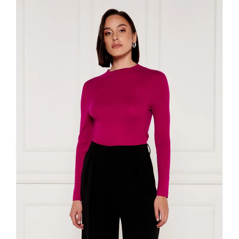 Marc Cain Wełniany sweter sweater | Slim Fit | z dodatkiem kaszmiru