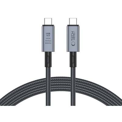 Kabel USB Typ-C - USB Typ-C TECH-PROTECT UltraBoost Max USB 4.0 8K 40GBPS PD240W 2 m Szary