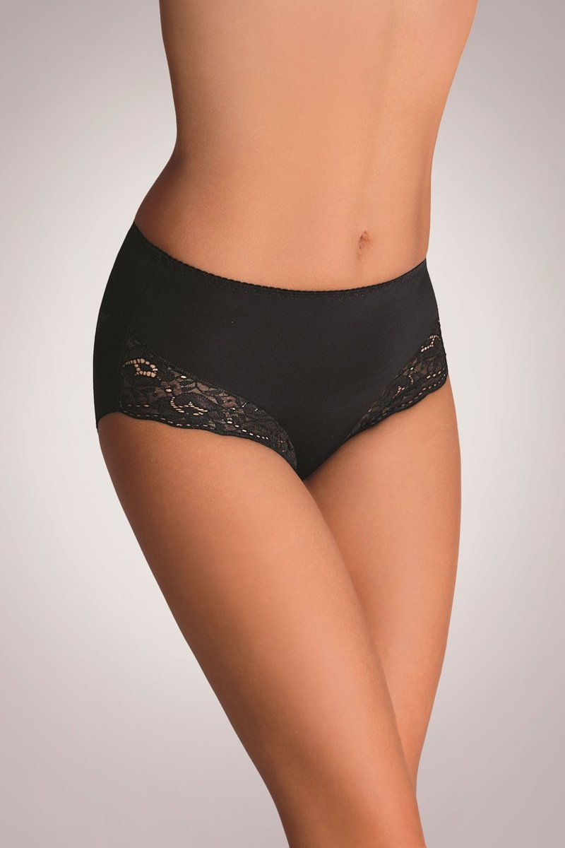 Figi Damskie Modelujące Z Wyoskim Stanem Vanda Eldar Czarne  Xxl