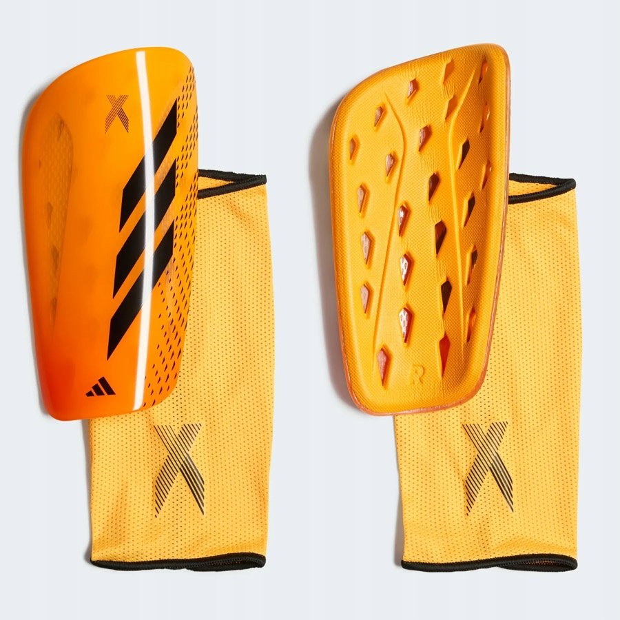 Nagolenniki adidas X SG LGE IA9184 pomarańczowy XL