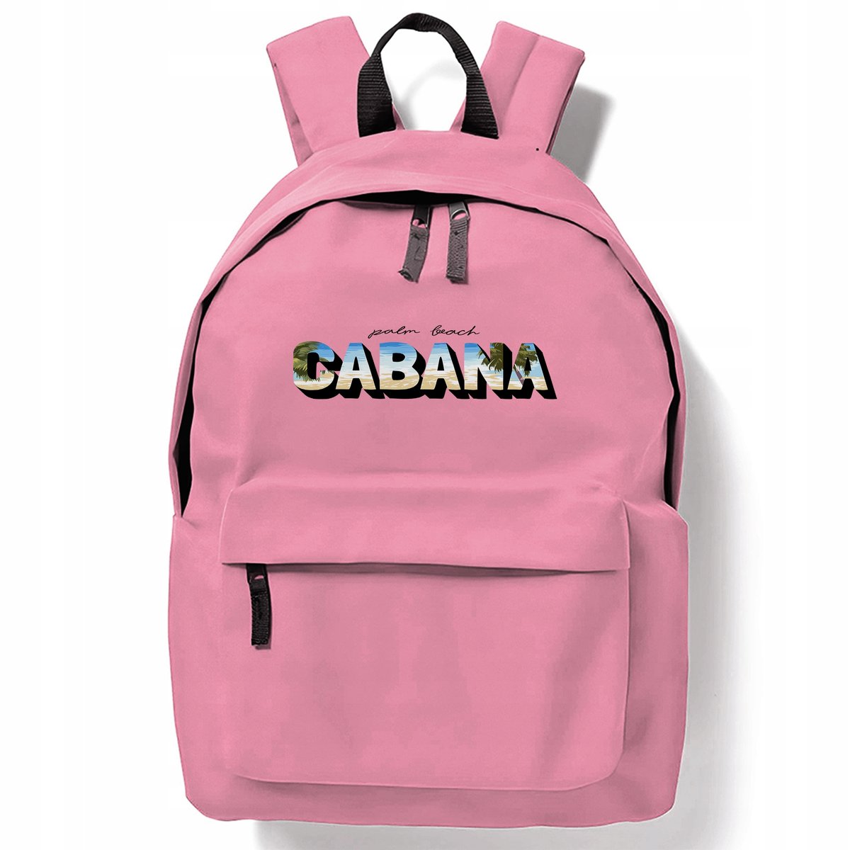 PLECAK SZKOLNY UCZNIA RÓŻOWY PLAŻA PALMY Wzory