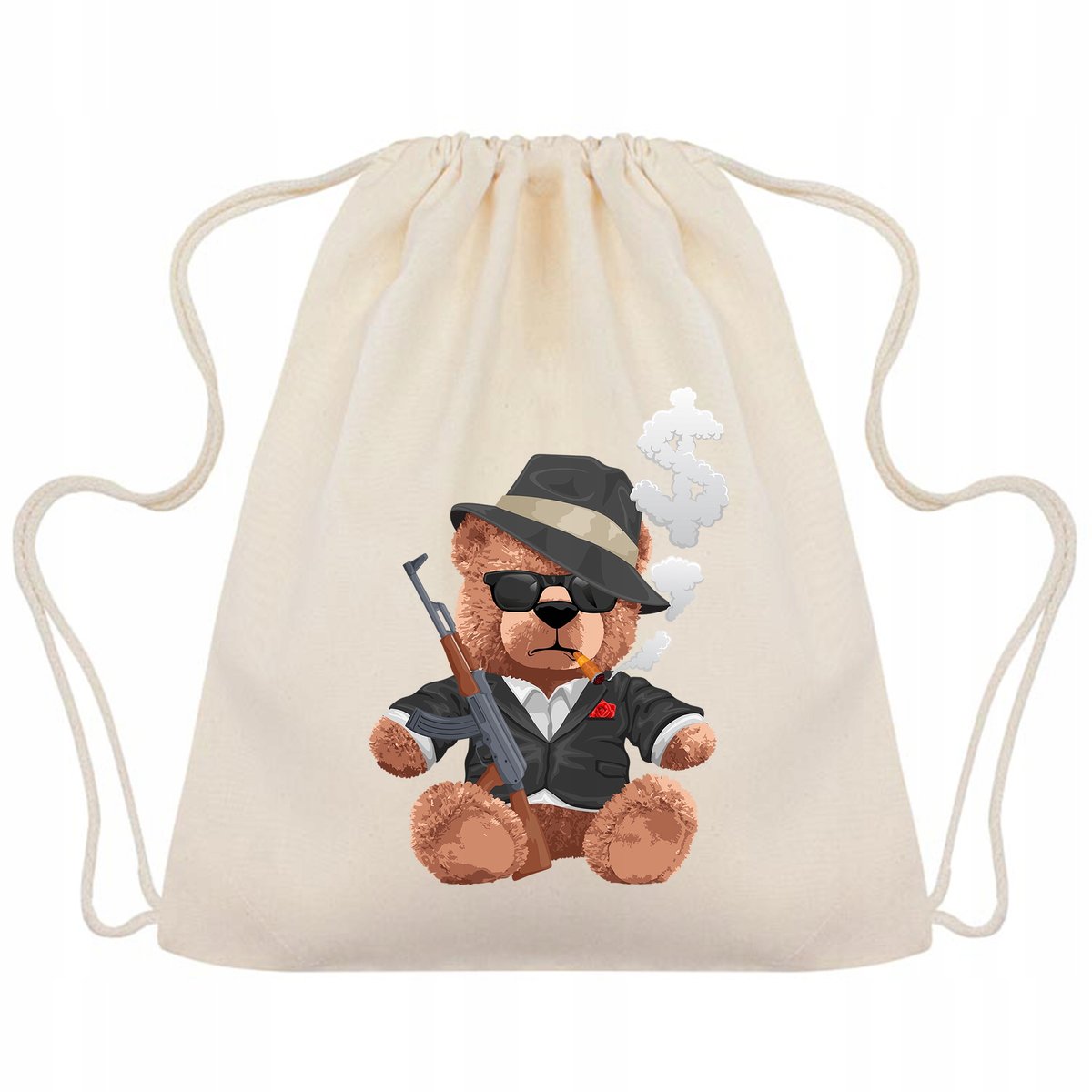 PLECAK WOREK Gruby Bawełna Mocny MIŚ MAFIA Wzory