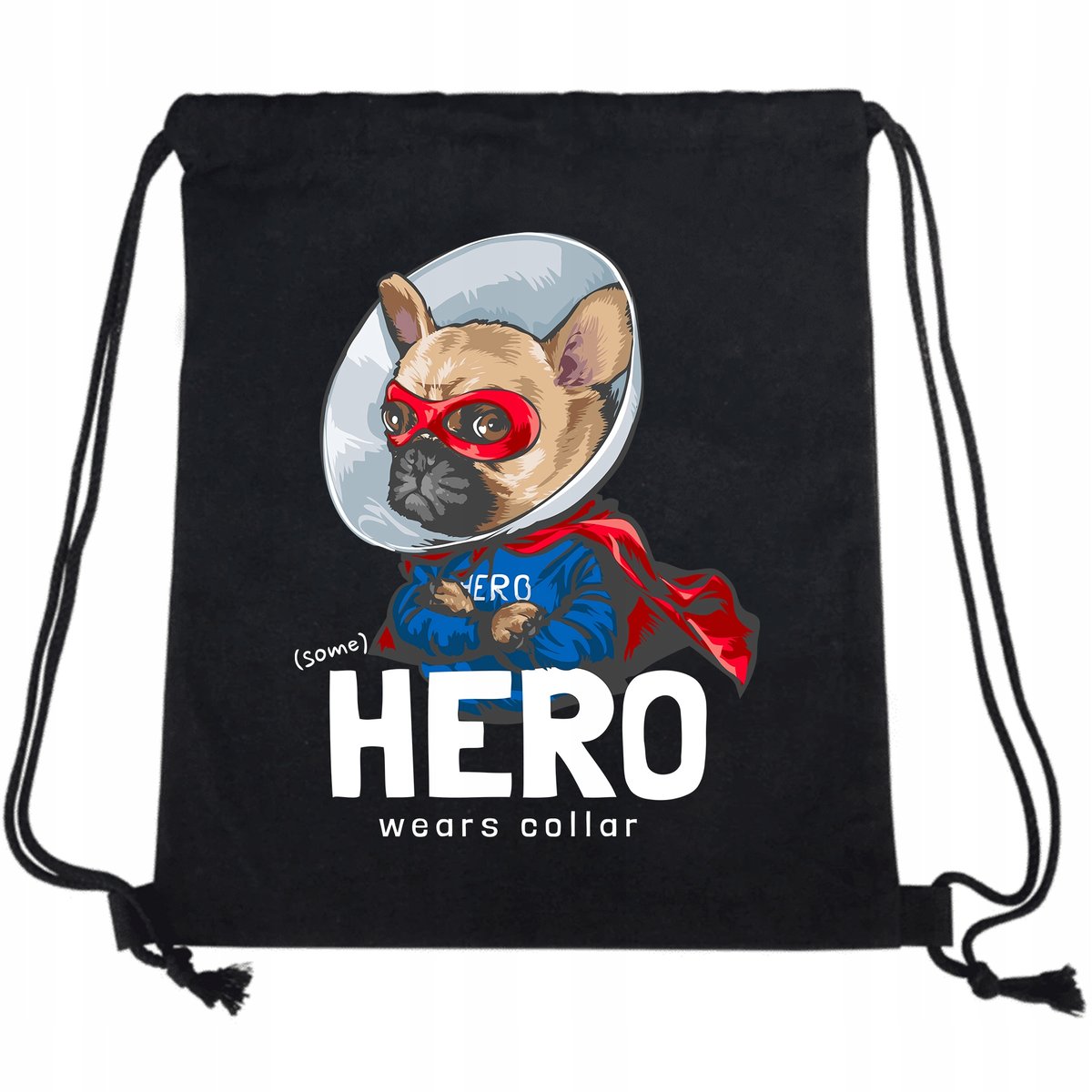 PLECAK WOREK Czarny Bawełniany Mocny HERO Wzory