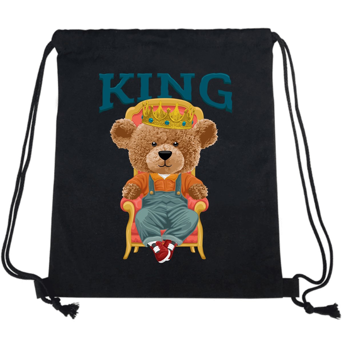 PLECAK WOREK Czarny Bawełniany Mocny KING Wzory