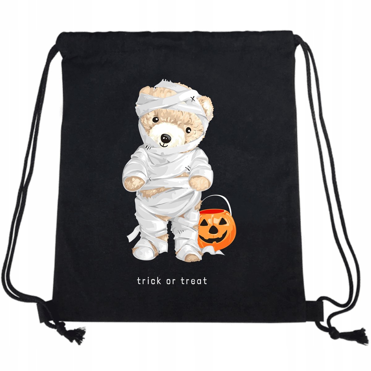 PLECAK WOREK Czarny Bawełna Mocny MIŚ MUMIA Wzory