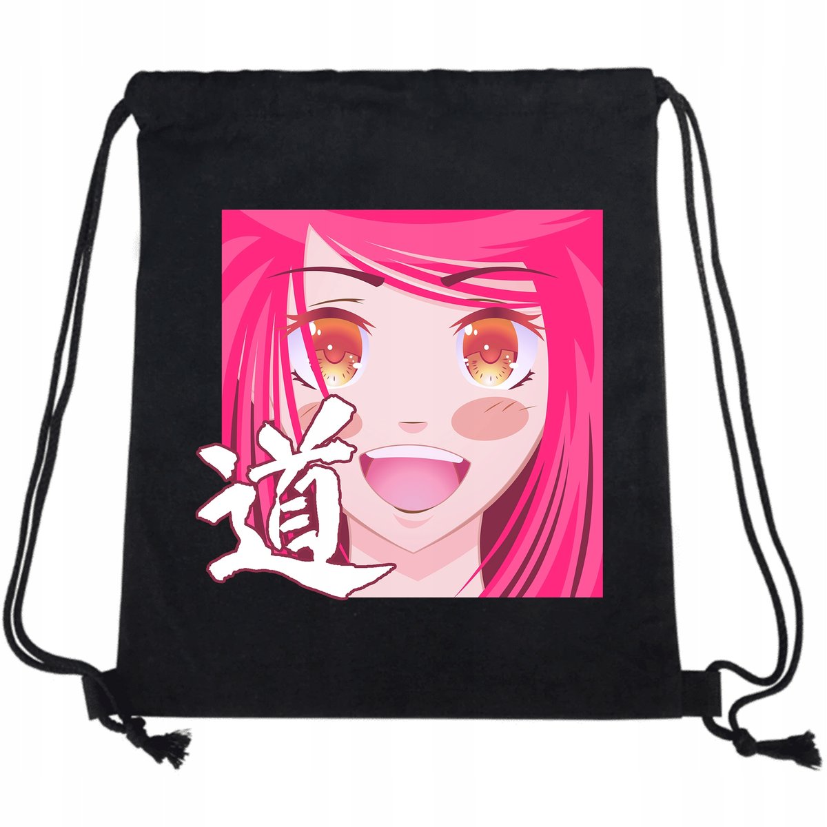 WOREK PLECAK Bawełna do Szkoły Anime Różowe Wzory