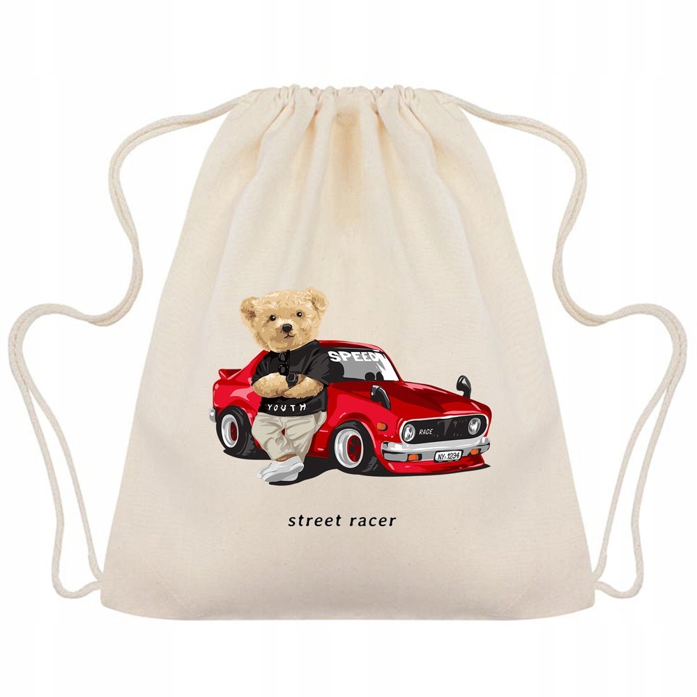 WORKO-PLECAK BEŻOWY Na Buty STREET RACER Wzory