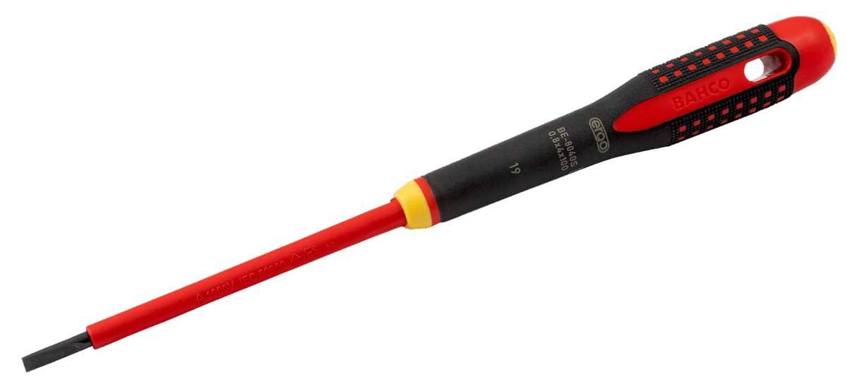 BAHCO Wkrętak izolowany ERGO 1,2x6,5x175 mm
