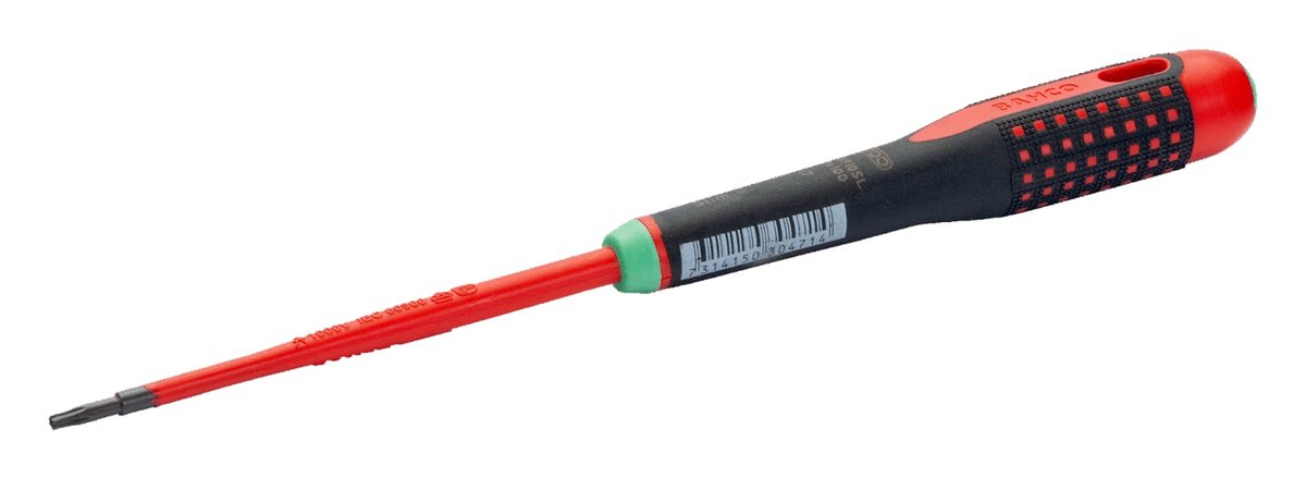 BAHCO Wkrętak izolowany ERGO SLIM do śrub TORX T20x100 mm