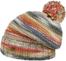 Czapka z Pomponem Fauske by Lierys, jasnobeżowy, One Size