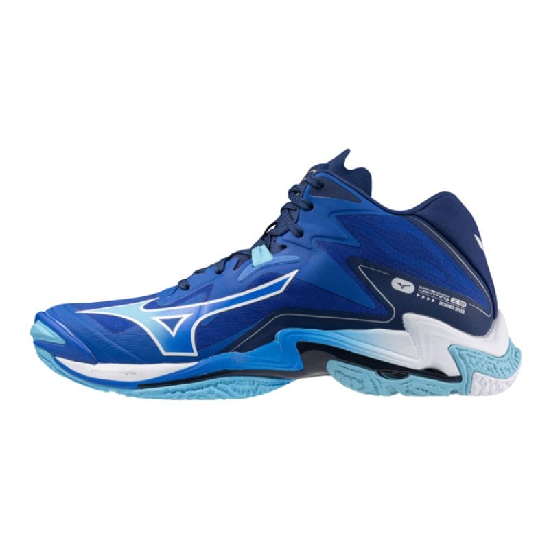 Buty Do Siatkówki Męskie Mizuno Wave Lightning Z8 Mid - Blue/White