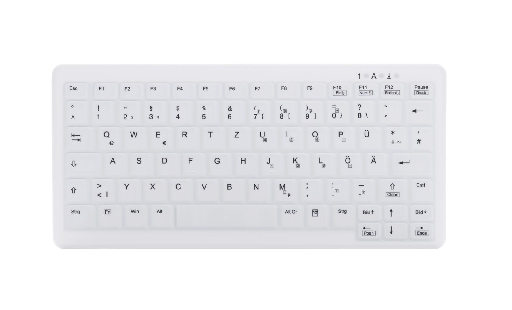 CHERRY AK-C4110 klawiatura Medyczna RF Wireless QWERTZ Niemiecki Biały  AK-C4110F-FU1-W/GE