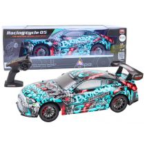 Duże auto sportowe R/C Graffiti 1:8 światło dźwięk Leantoys