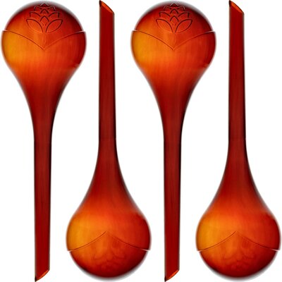 Kule nawadniające do roślin bursztynowe przezroczyste 400 ml 4 szt. Browin Bioogród 720933